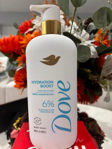 Dove Bodywash- Hydration Boost 6% - Fresh Jasmine Bloom Actively drenches dry skin