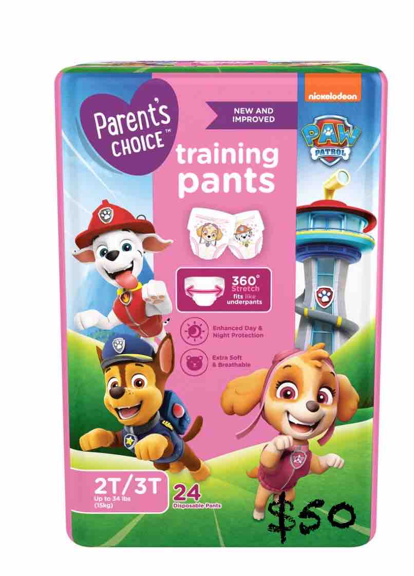 Baby Care Products-IndraOneOfaKind Saint Lucia-BC-IC-IN-IB-C-S-$-1#9M-#42-1-6-1-10-1-7 67-9-1#-1-1-1-1- Paw Patrol Parents' Choice Training Pants (Pull-Ups) 2t/3t-24ct (Girl) - Image 1