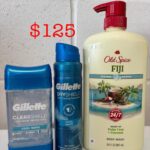 Old Spice Clean & Fresh Bodywash "Fiji" with notes of Palm Tree Notes 33floz & Gillette Combo