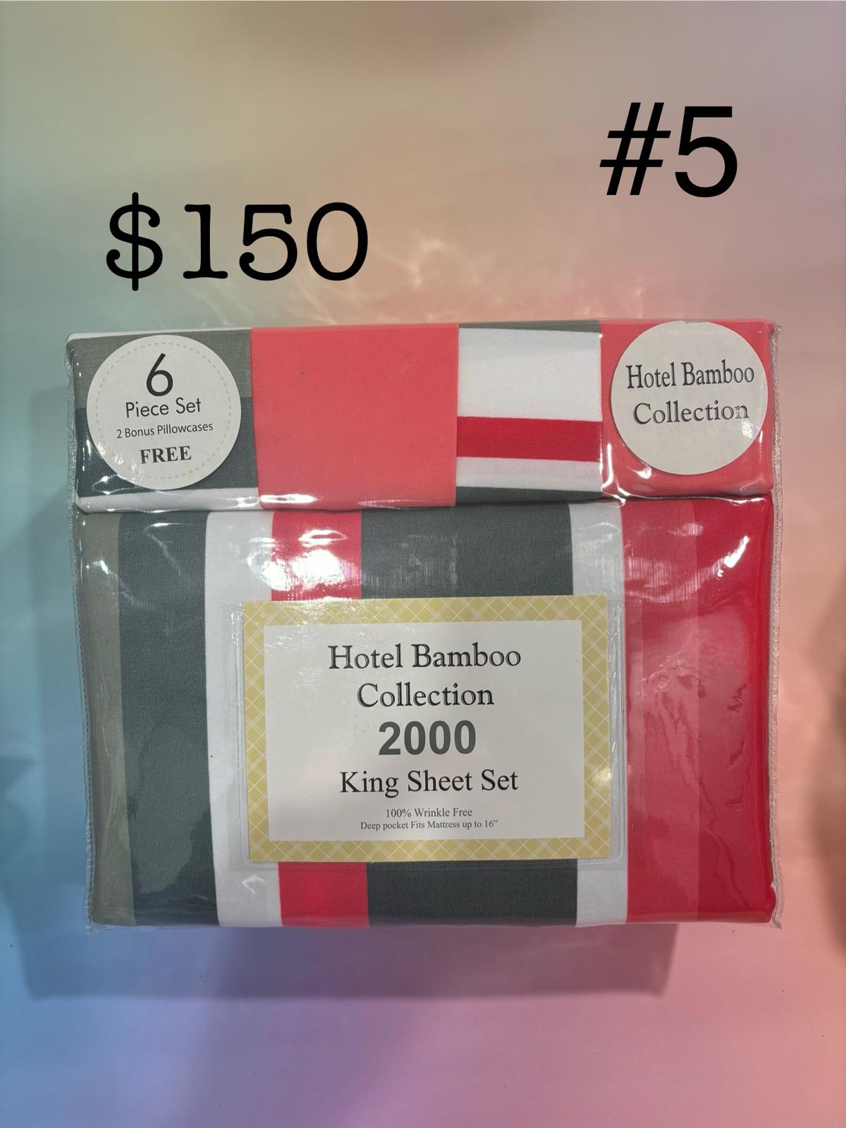 d4fc160d-3ba8-4faf-8084-18571e8f0fb0 King Bedsheet 6pc sets - Hotel Bamboo Collection # 5 - Image 1