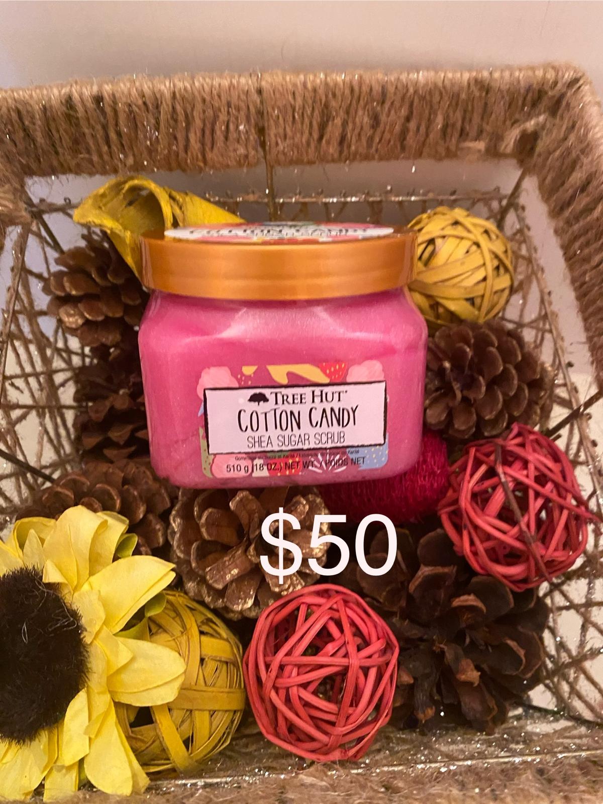 fd02c442-cf3b-4170-9f8c-c44f4709cbb5 Tree Hut Shea Sugar Scrub - Cotton Candy 18 FL oz - Image 1