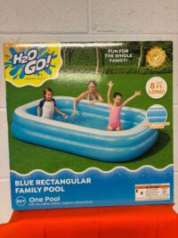 H2O Go! - Blue Rectangular Family Pool (7in * 69in *20in) 8ft long