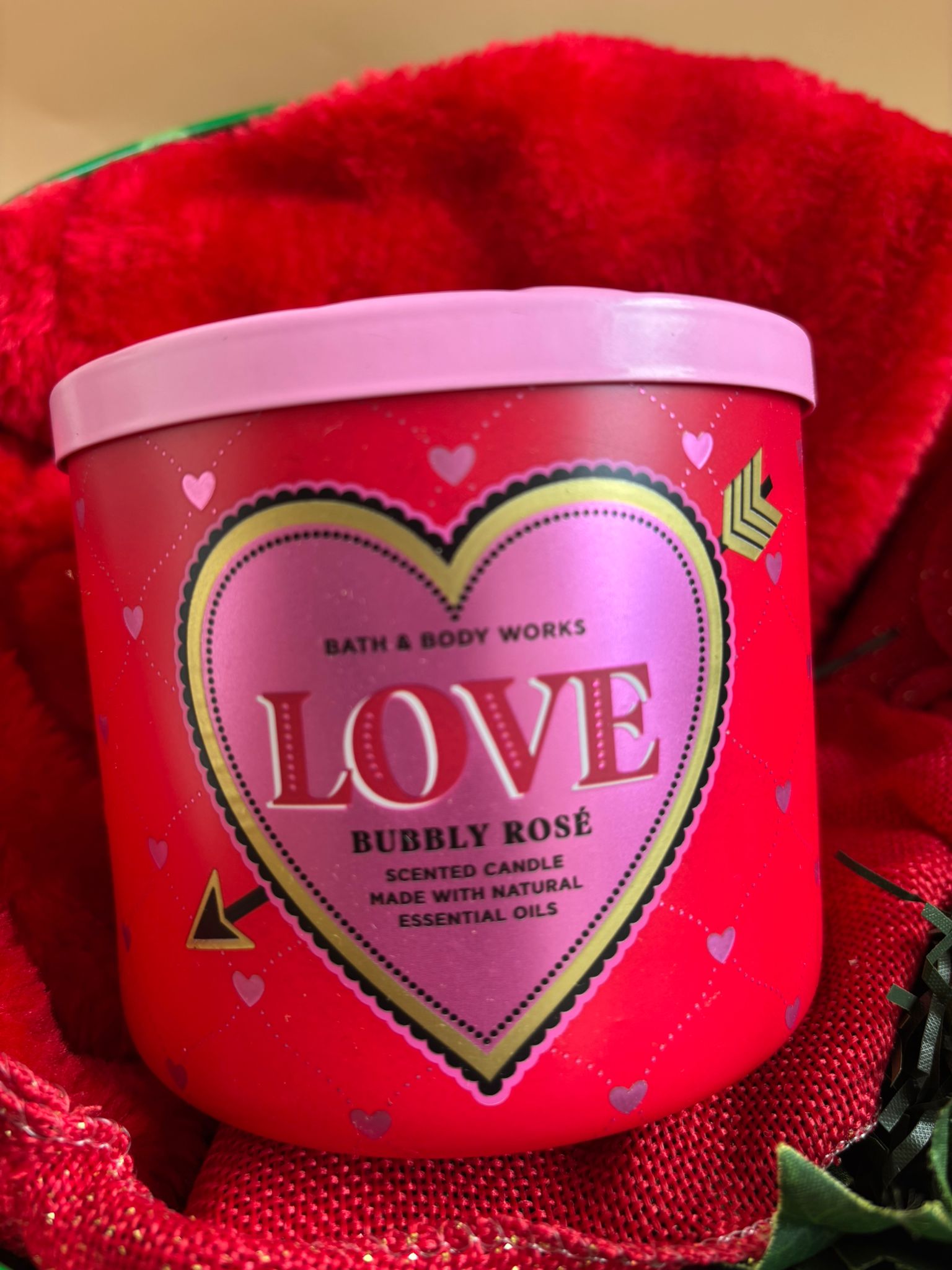 h4 B&B 3-Wick Candle Collection: Love - Bubble Rose - Image 1