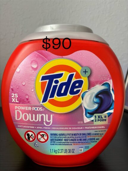 Tide Power Pods + Downy Soft Boosters + April Fresh (25XL)