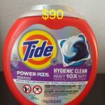 Tide Power Pods Spring Meadow + Hygienic Clean Heavy 10X Duty-25XL Pacs Capsules