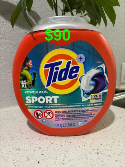 Tide Power Pods Sport- 25XL Pacs Capsules