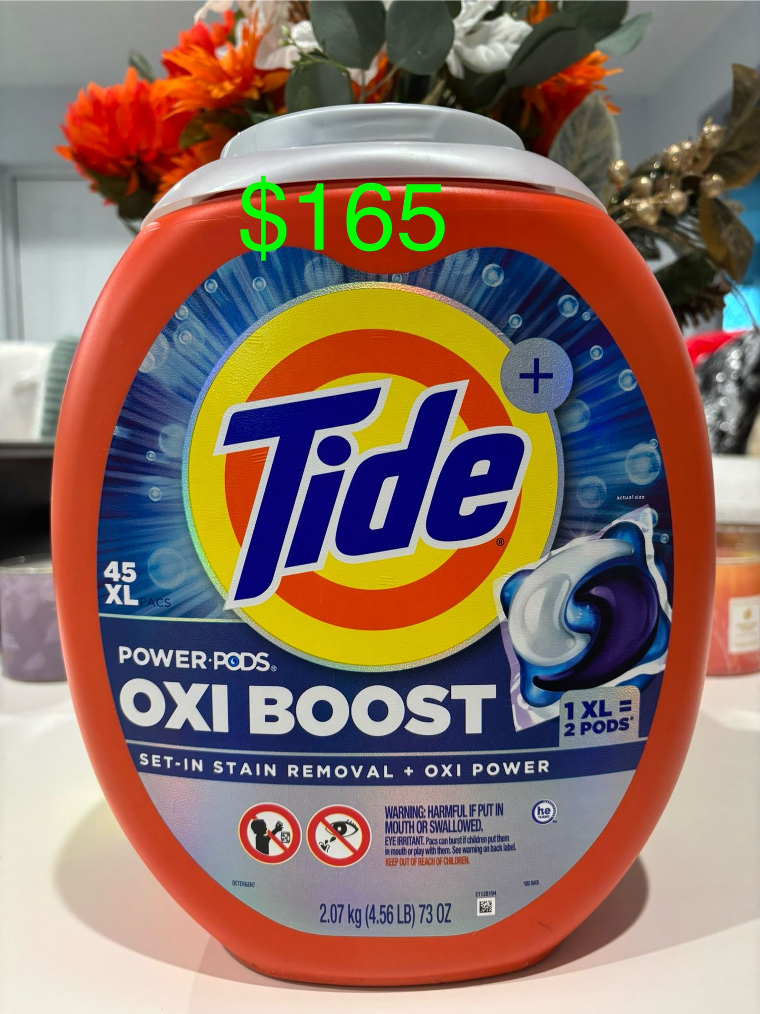 u36 Tide Power Pods Oxi Boost set in Stain Removal + OXI Power - 45ct - Image 1