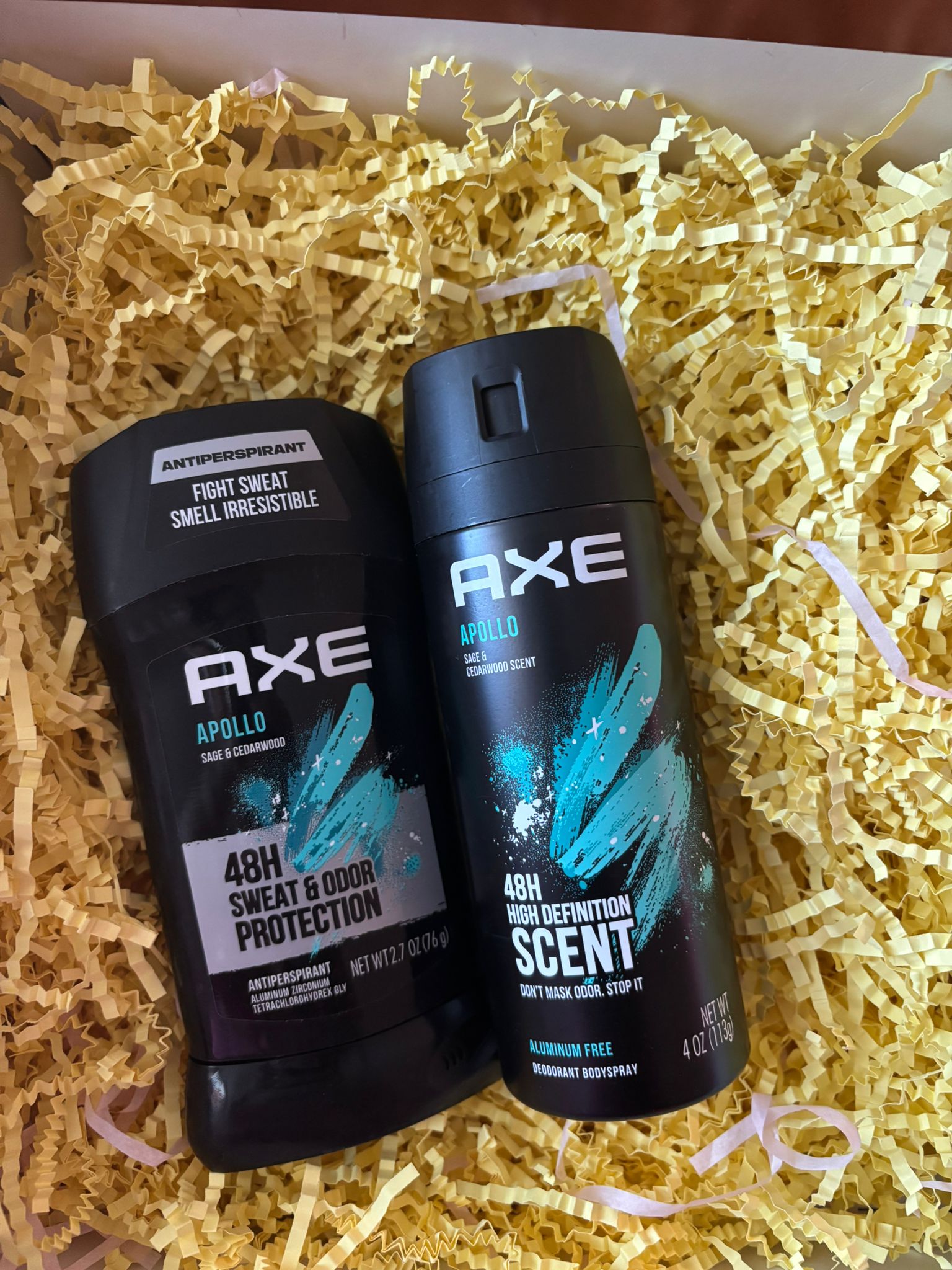w34 Axe 48HR High Definition Body Spray & Deodorant : Apollo Sage + Cedarwood Scent - Image 1
