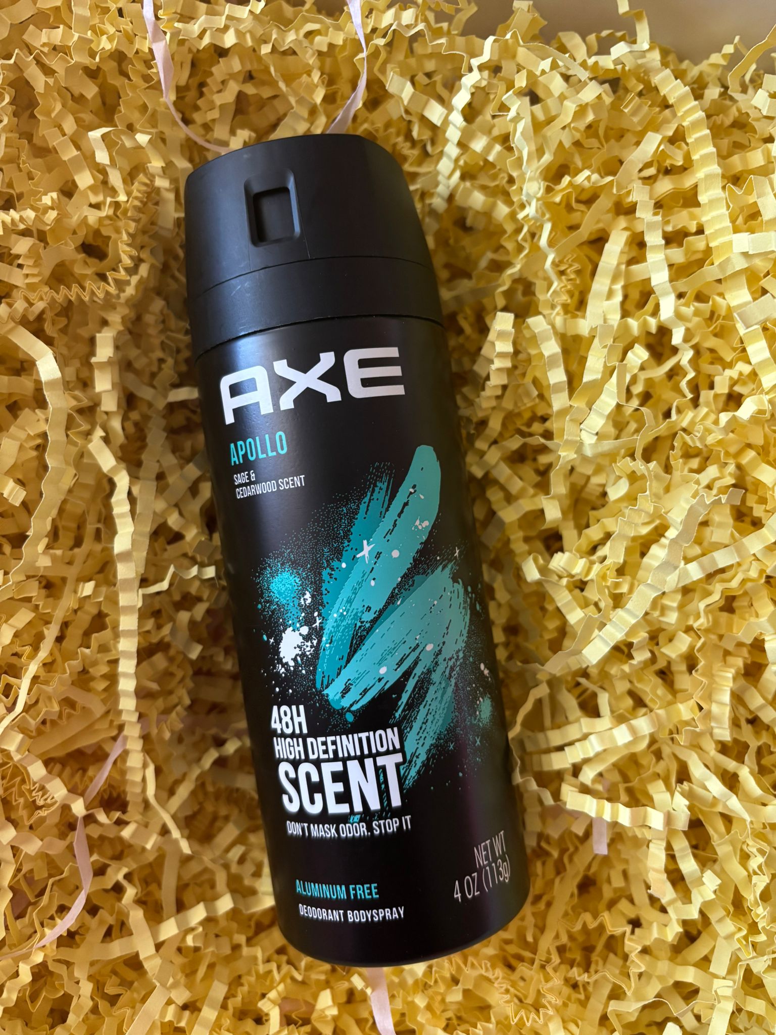 w51 Axe 48HR High Definition Body Spray Apollo Sage + Cedarwood Scent 4oz - Image 1