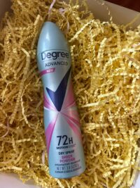 Degree Dry Spray Advanced Motion sense "Sheer Powder Scent" 72hr  Deodorant
