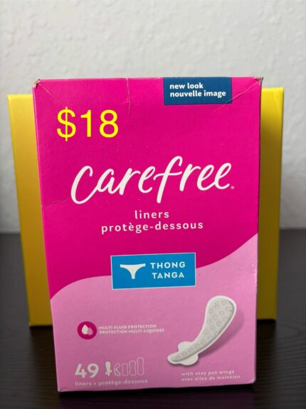 Carefree Ultra - Regular Thong - Panty Liners - 49ct