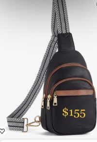 Bostanten Small Sling Cross Body Bag for Women - (Black)