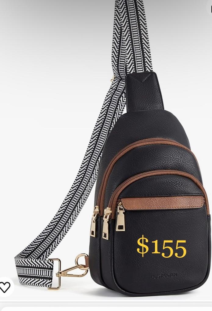 33ae764d-28fe-40af-b8e1-201f0737591f Bostanten Small Sling Cross Body Bag for Women - (Black) - Image 1