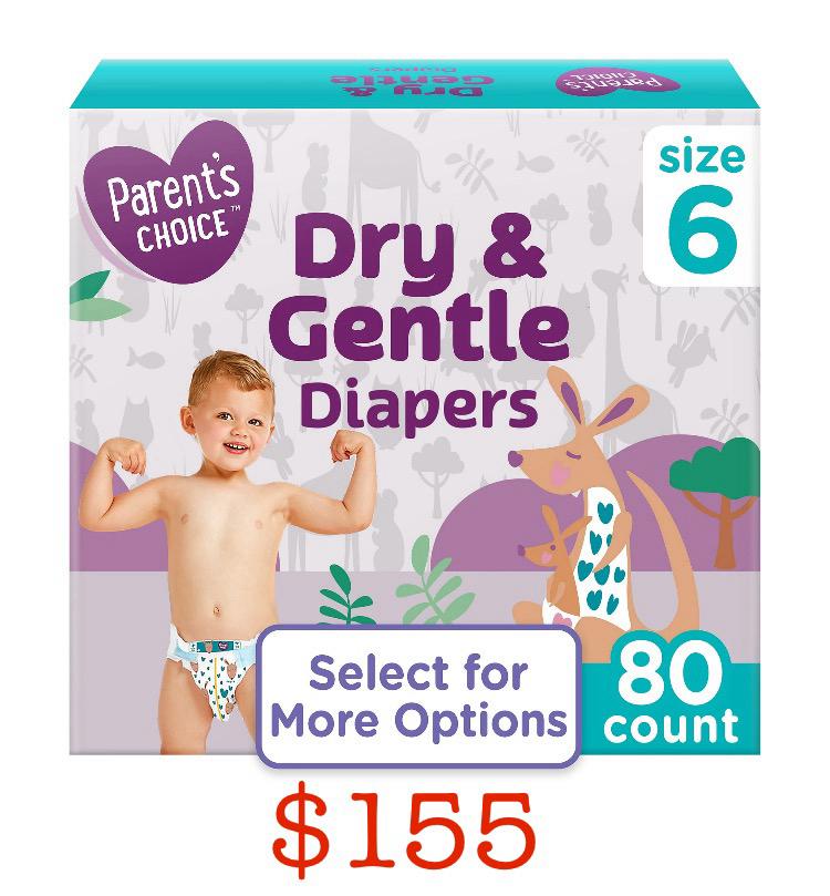 358 Parents Choice Pampers Size 6- 80ct - Image 1