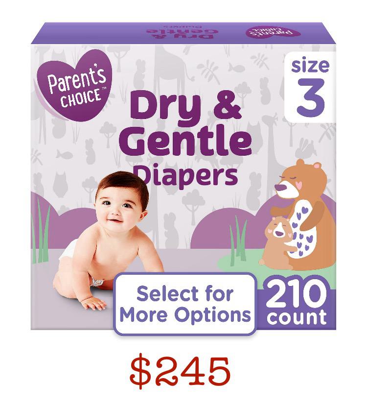 363 Parents Choice Pampers Size 3- 210ct - Image 1