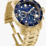 Invicta Men Watch "Gold with Blue"