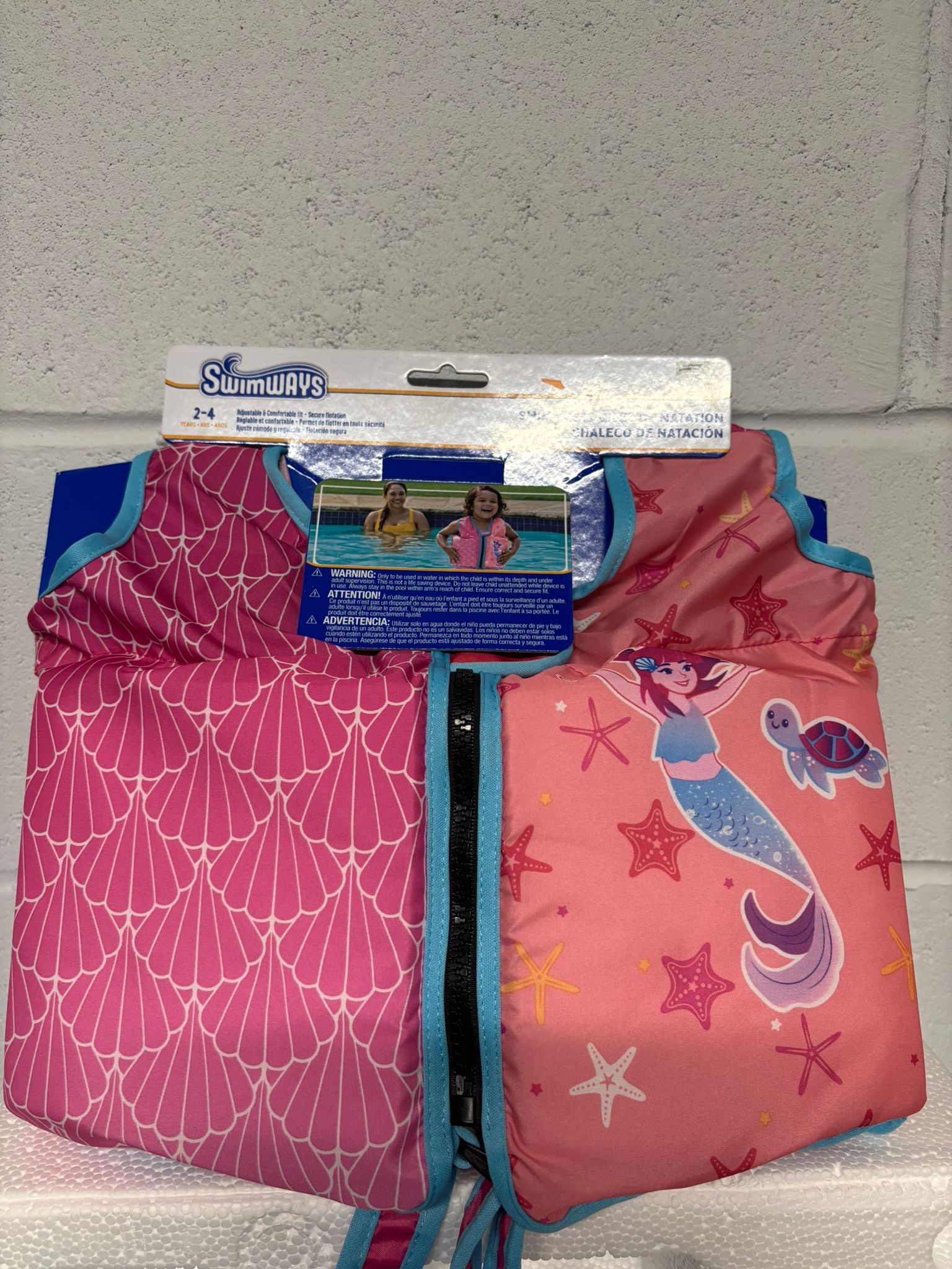 97a54e84-0334-4d51-8373-955f937aaaf5 Swimways - Swim Vest (2-4 yrs) designed with mermaids (Girl) - Image 1