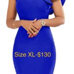 Vasauge Women Elegant Formal (Blue Dress) Size XL