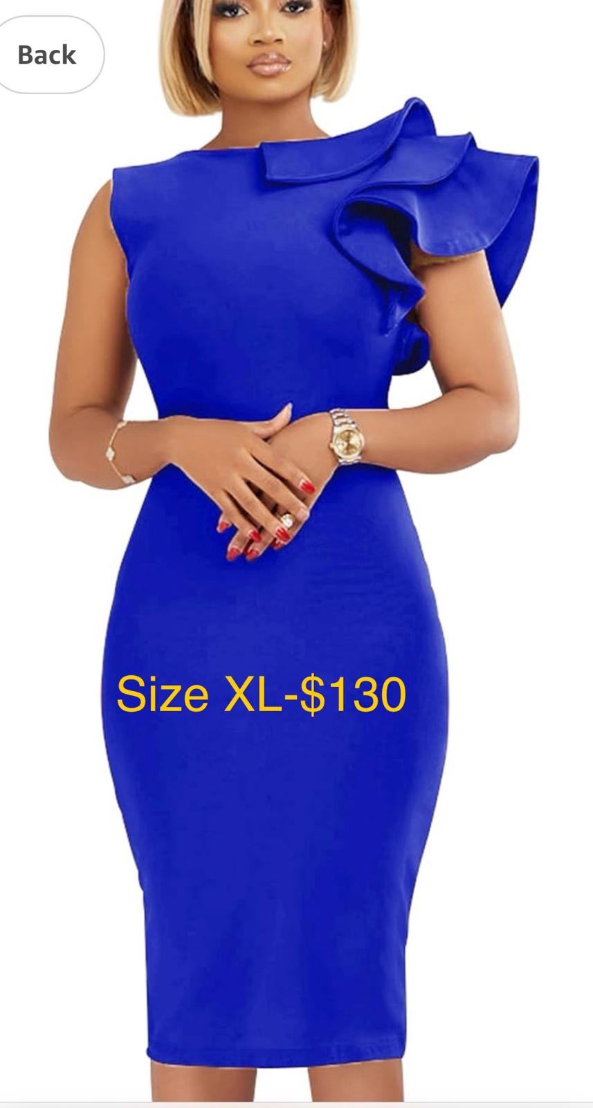 c23 Vasauge Women Elegant Formal (Blue Dress) Size XL - Image 1