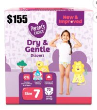 Parents Choice Pampers Size 7- 72ct