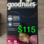 Goodnites "XL" 28ct pampers