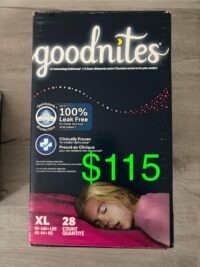 Goodnites "XL" 28ct pampers