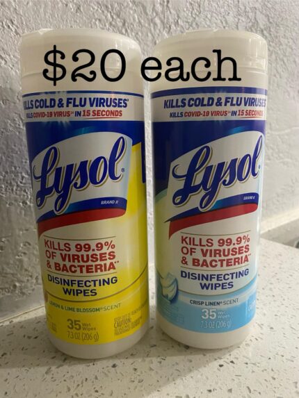 Lysol Disinfectant Wipes 35ct - Crisp Linen