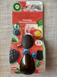 Air Wick Essential Mist Refill, 2ct, Refreshing Watermelon & Berries, Air Freshener, Essential Oils