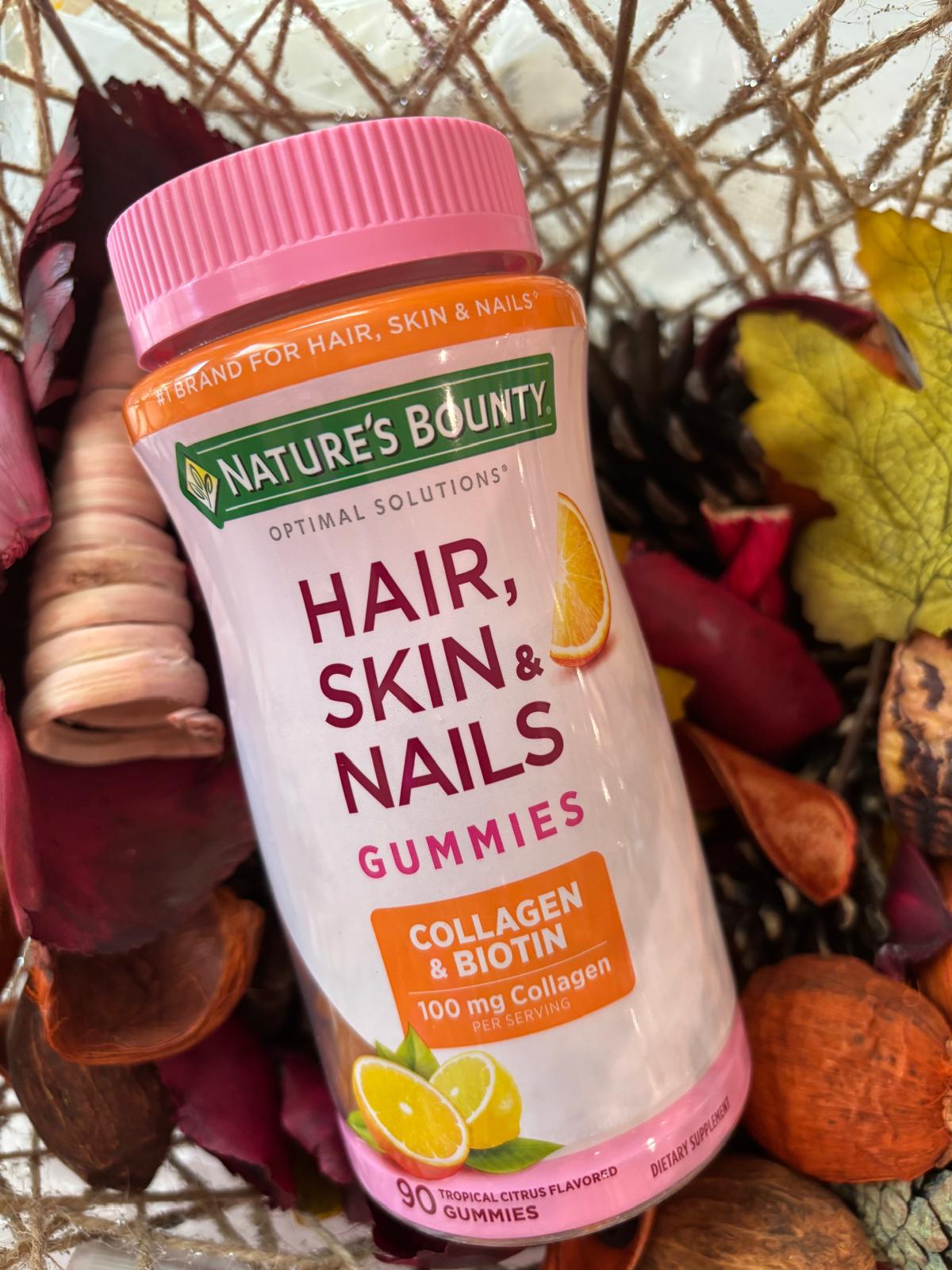 3014 Hair Skin & Nails Gummies- Collagen & Biotin 90ct - Image 1