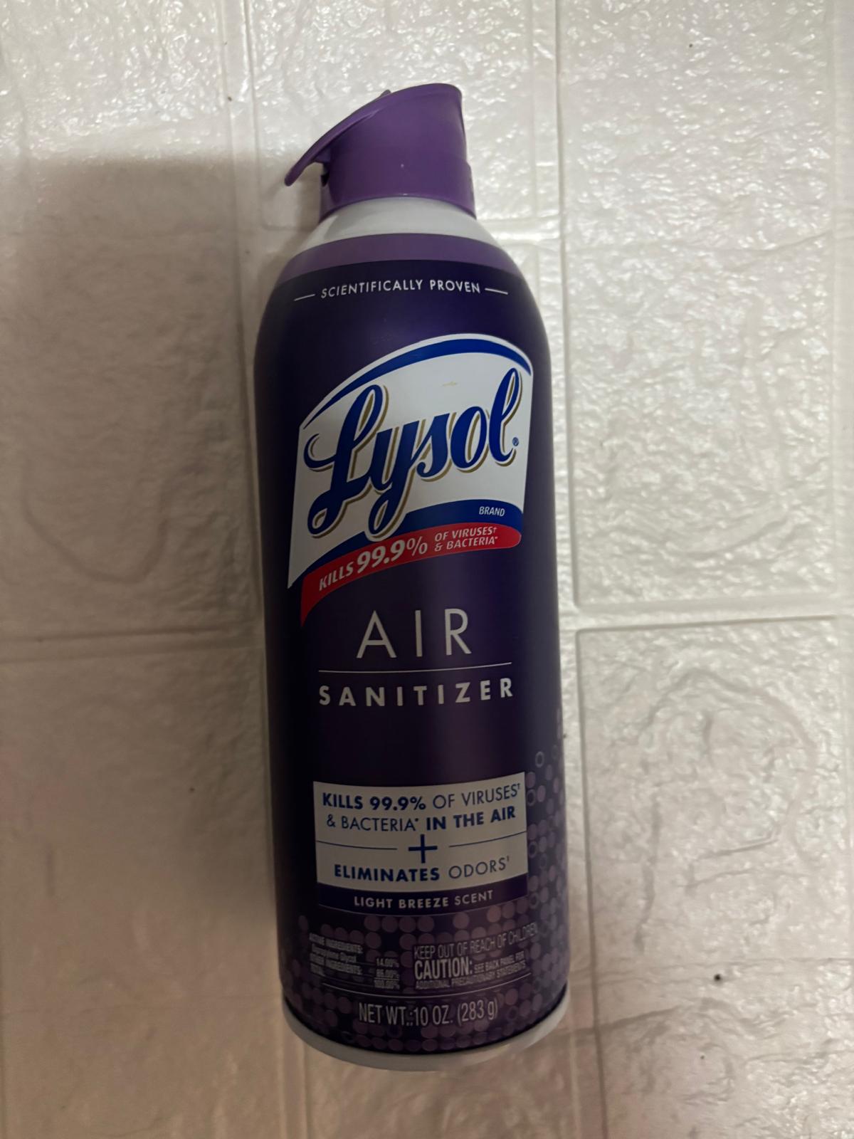T14 Lysol Air Sanitizer Spray & Odor Elimination, Lavender Scent 10oz - Image 1