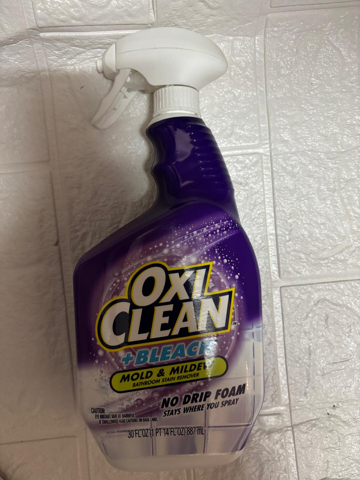 T29 Oxi-Clean +Bleach, No Drip form, Mold & Mildew Bathroom Stain Remover, 30oz - Image 1