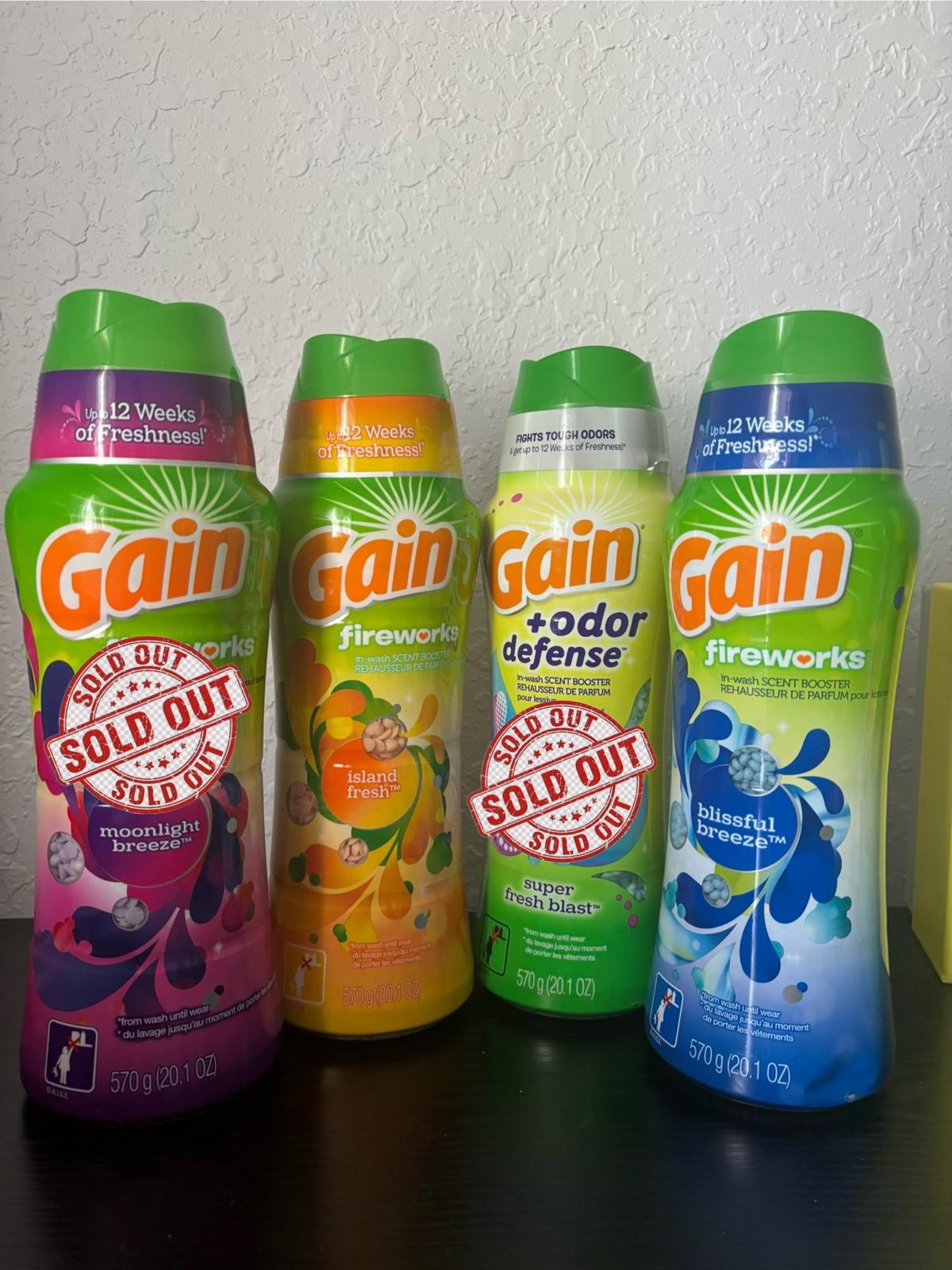 eee173 Gain Fireworks "Island Fresh" In wash Scent Boosters 20.1oz - Image 1