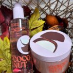 Victoria's Secret Coconut Glazed Skin Body Oil & Such A Softie Body Scrub [Combo]