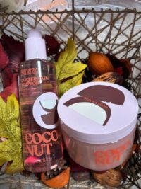Victoria's Secret Coconut Glazed Skin Body Oil & Such A Softie Body Scrub [Combo]