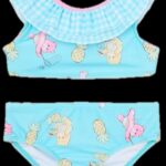 Care Bears -Character Toddler Girl Ruffle Bikini Swimsuit - Size 4t