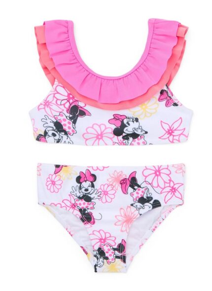 Minnie Mouse Character Toddler Girl Ruffle Bikini Swimsuit - 18mths