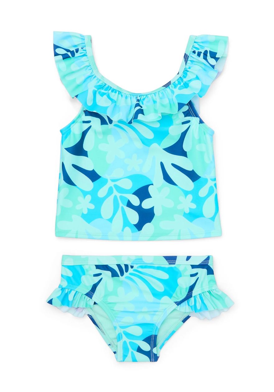 i22 Wonder Nation - Toddler Girl Two- Piece Ruffle Swimsuit (12mths) - Image 1