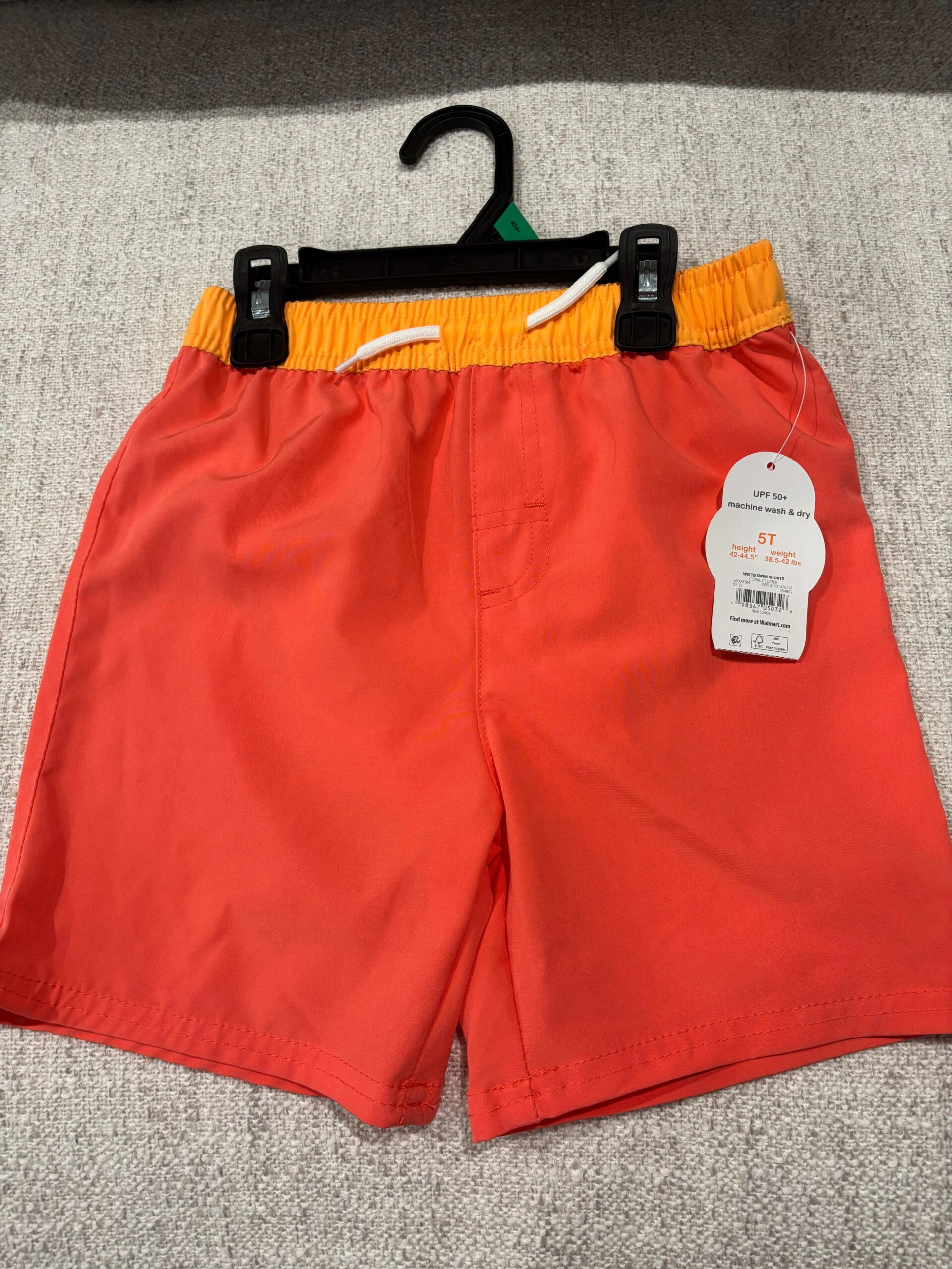 i46 Wonder Nation Toddler Boy Swim Trunk -Size 5t - Image 1