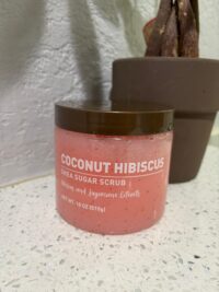 Coconut Hibiscus Shea Sugar Scrub with Sugarcane Extract, 18 oz