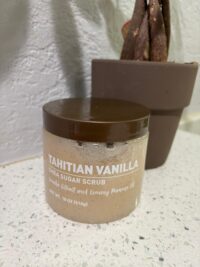 Tahitian Vanilla Shea Sugar Scrub with Vanilla Extract and Evening Primrose Oil, 18 oz