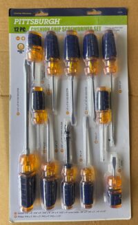 12pc Cushion Grip Screwdriver Set