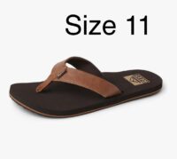 REEF Men's Twinpin Beach Flip Flops - Size 11 (Brown)