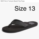 REEF Men's Twinpin Beach Flip Flops - Size 13