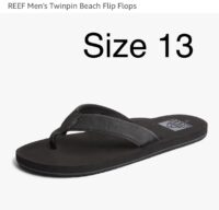 REEF Men's Twinpin Beach Flip Flops - Size 13