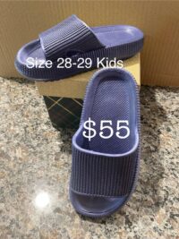 KOUECI Kids Cloud Slides Boys Girls Shower Slippers (Size 28-29)