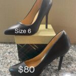 High Heels Pumps Closed Toe Heels Women's Pumps Stiletto Pointed Toe Dress Shoes (Size 6)