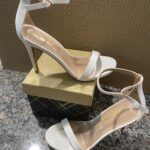 DREAM PAIRS Women's High Heels Round Open Toe Dressy Sexy Sandals (Size 7.5)
