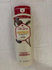 Old Spice Moisturize with Shea Butter Bodywash Lasting Scent+ Plant Base Hydration-18floz