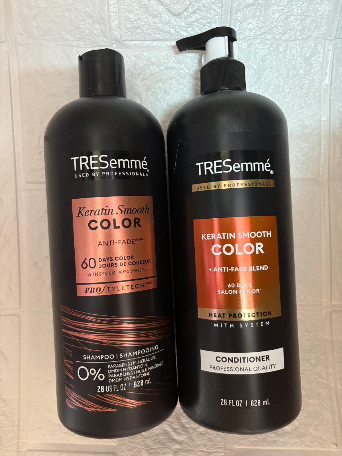 s83 Tresemme Keratin Smooth "Color" Shampoo & Conditioner - 28floz - Image 1