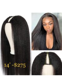 AliPearl Hair Wig Yaki V Part Wig Human Hair